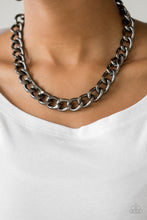 Load image into Gallery viewer, Heavyweight Champion - Black Necklace Paparazzi Accessories