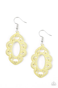 Mantras and Mandalas - Yellow Earring