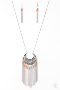 Mad About Madagascar Orange Necklace