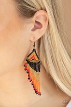 Load image into Gallery viewer, Rainbow Winds - Black Earring