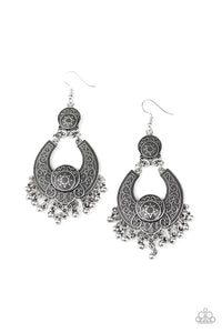 Sunny Chimes - Silver Earring Paparazzi Accessories