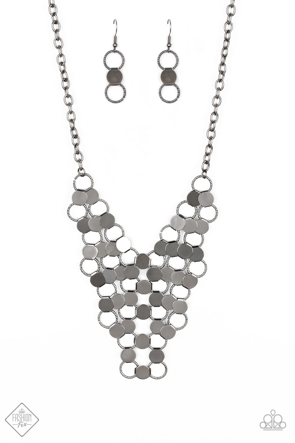 Net Result Gunmetal Necklace