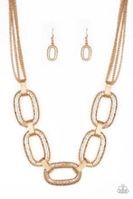 Load image into Gallery viewer, Paparazzi Accessories Take Charge Gold Necklace