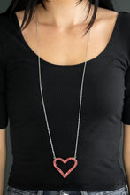 Load image into Gallery viewer, Paparazzi Accessories Pull Some Heart Strings Red Necklace