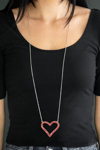 Paparazzi Accessories Pull Some Heart Strings Red Necklace