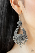 Load image into Gallery viewer, Sunny Chimes - Silver Earring Paparazzi Accessories