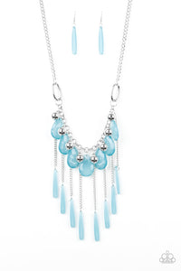 Roaring Riviera - Blue Necklace Paparaxxi Cceas