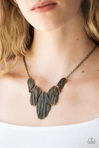 A New DISCovery - Brass Necklace - Paparazzi Accessories