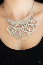 Load image into Gallery viewer, Metro Eclipse Silver Necklace Paparazzi Accessories