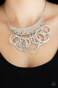 Metro Eclipse Silver Necklace Paparazzi Accessories