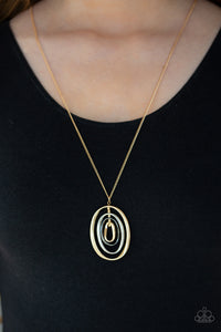 Classic Convergence - Gold Necklace Paparazzi Accessories