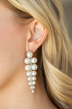 Load image into Gallery viewer, Totally Tribeca White Earring -Paparazzi Accessories