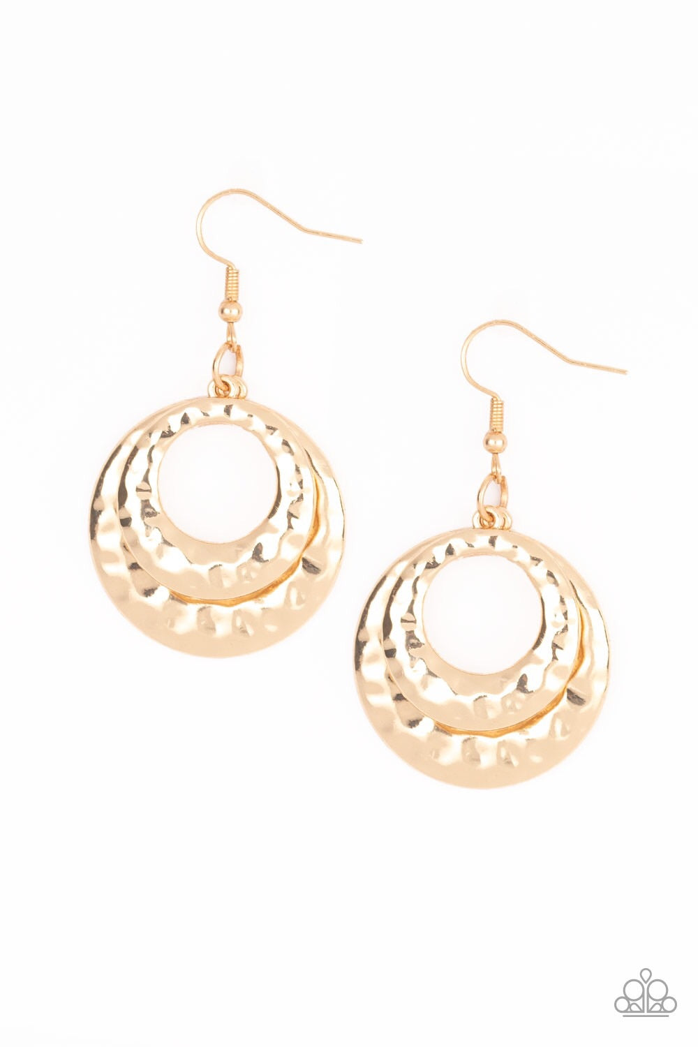 Perfectly Imperfect Gold Earring - Paparazzi Accessories