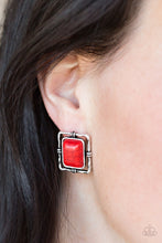 Load image into Gallery viewer, Center STAGECOACH - Red Earring