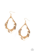 Load image into Gallery viewer, Industrial Imperfection - Gold Earring Paparazzi Accesories