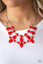 Load image into Gallery viewer, Goddess Glow Paparazzi Accessories Santa Red Necklace