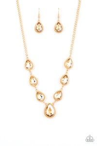 Socialite Social - Gold Necklace Paparazzi Accessories