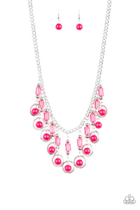 Cool Cascade Pink Necklace - Paparazzi Accessories