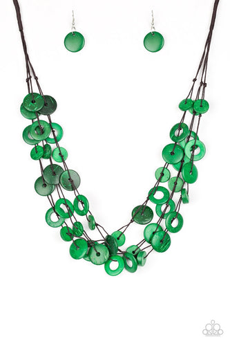 Wonderfully Walla Green Necklace - Paparazzi Accessories