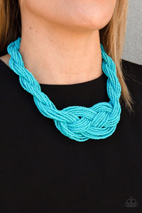 A Standing Ovation Blue Necklace - Paparazzi Accessories