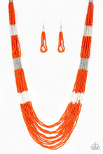 Load image into Gallery viewer, Let It BEAD - Orange Necklace Paparazzi Accessories