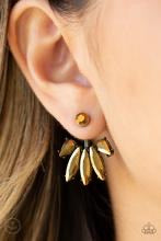 Load image into Gallery viewer, Stunningly Striking Brass Post Earring