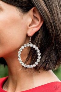 Welcome to GLAM-boree White Earring -Paparazzi Accessories