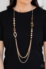 Load image into Gallery viewer, Modern Girl Glam - Gold Necklace Paparazzi Accessories