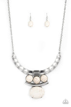 Load image into Gallery viewer, Commander In CHIEFETTE - White Necklace Paparazzi Accessories