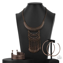 Load image into Gallery viewer, Eastern Empress Set Copper Necklace, Earring &amp; Bracelet