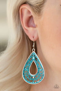 Drop Anchor - Blue Earrings