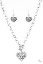 Load image into Gallery viewer, Paparazzi Accessories Victorian Romance Silver Necklace