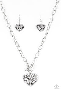 Paparazzi Accessories Victorian Romance Silver Necklace