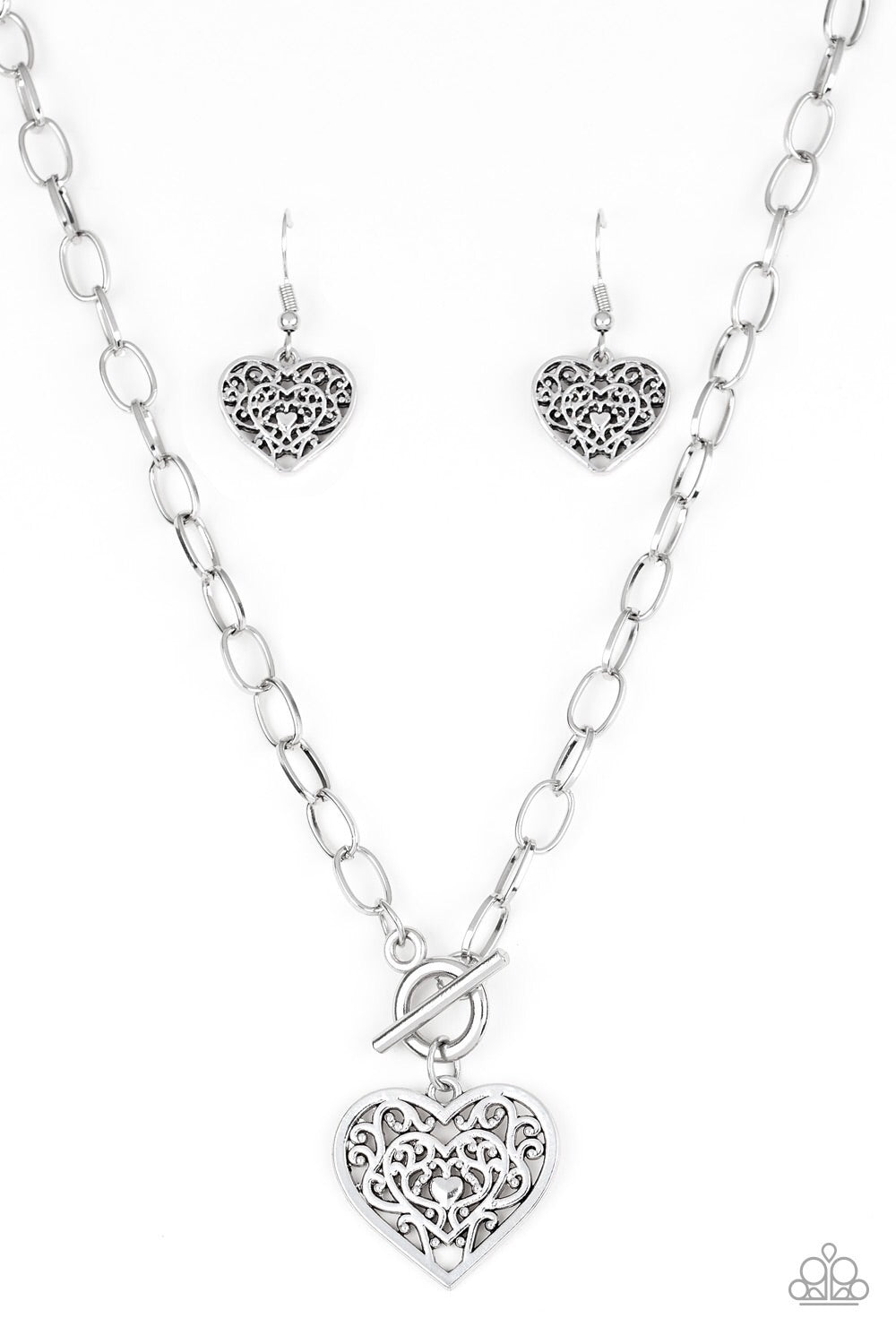 Paparazzi Accessories Victorian Romance Silver Necklace