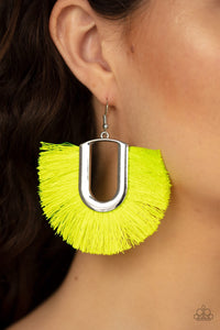 Tassel Tropicana Yellow Earring - Paparazzi Accessories