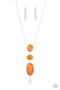 Making An Impact - Orange Necklace - Paparazzi Accessories