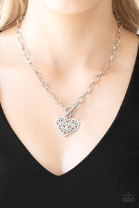 Paparazzi Accessories Victorian Romance Silver Necklace