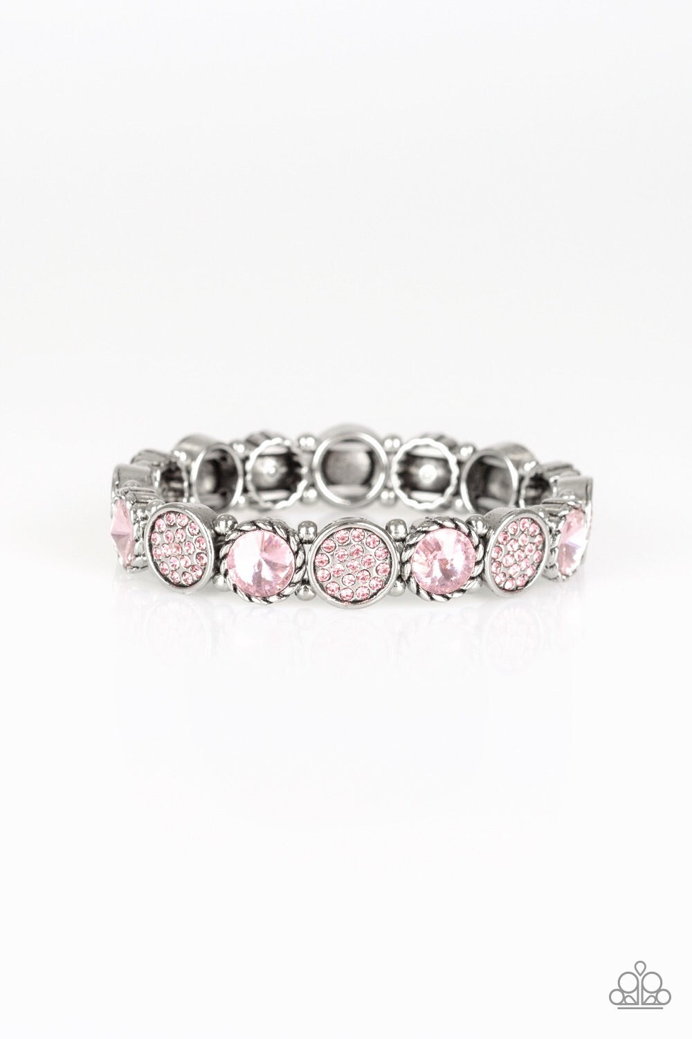 Take a Moment to Reflect Pink Bracelet - Paparazzi Accessories