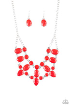 Load image into Gallery viewer, Goddess Glow Paparazzi Accessories Santa Red Necklace