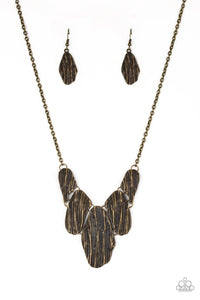 A New DISCovery - Brass Necklace - Paparazzi Accessories