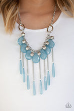 Load image into Gallery viewer, Roaring Riviera - Blue Necklace Paparaxxi Cceas