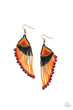 Load image into Gallery viewer, Rainbow Winds - Black Earring