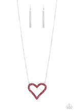 Load image into Gallery viewer, Paparazzi Accessories Pull Some Heart Strings Red Necklace