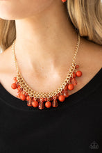 Load image into Gallery viewer, Tour de Trendsetter Orange Necklace