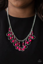 Load image into Gallery viewer, Cool Cascade Pink Necklace - Paparazzi Accessories