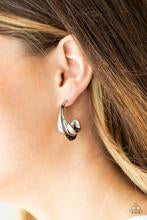 Load image into Gallery viewer, Modern Meltdown Silver Earrings Paparazzi Accessories