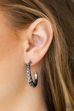 Load image into Gallery viewer, Welcome To Glam Town - Black Earring Paparazzi Accessories