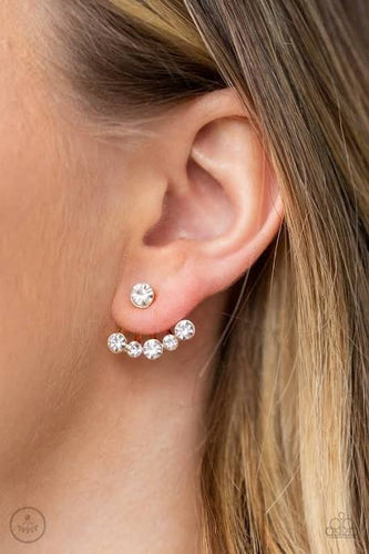 Jeweled Jubilee White Earring