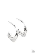 Load image into Gallery viewer, Modern Meltdown Silver Earrings Paparazzi Accessories