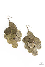 Load image into Gallery viewer, Hibiscus Harmony - Brass Earring Paparazzi Accessories